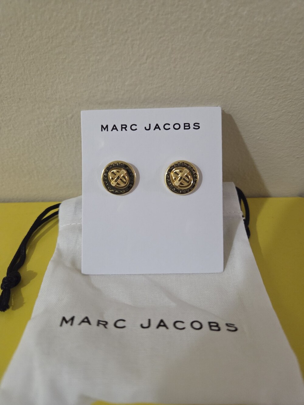 Marc Jacobs Women's Gold Turnlock Earrings
